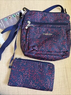 Baggallini RFID Legacy Pocket Crossbody matching wristlet Pockets Travel NWT